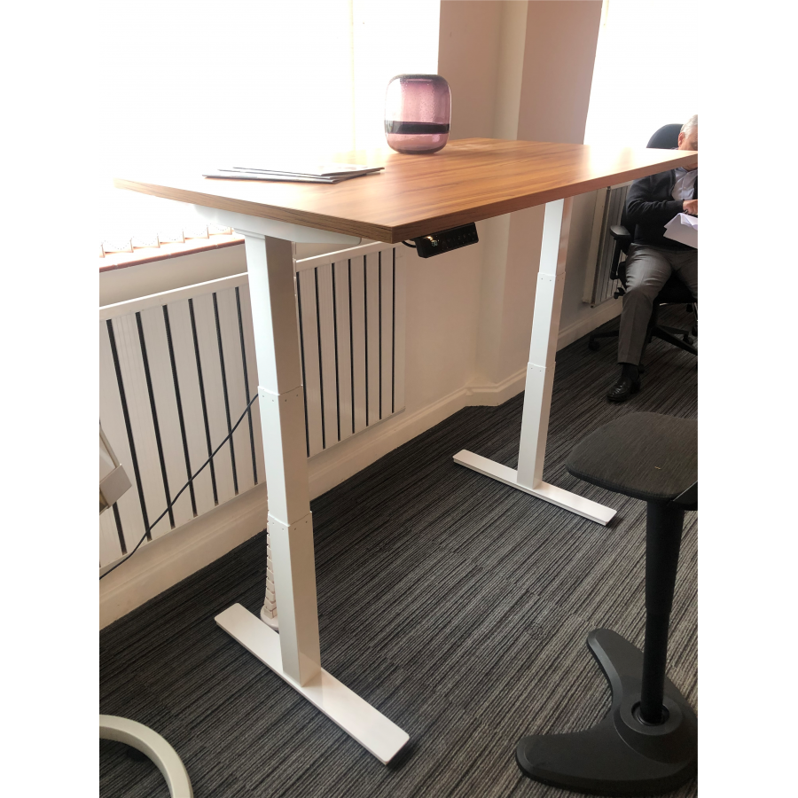 Rayleigh Air Height Adjustable Sit Stand Desk With Cable Ports